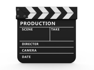 Obraz premium 3d movie clapper board