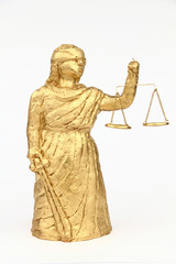 Themis on the white background
