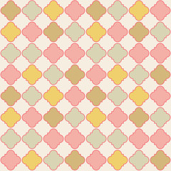 Abstract seamless pattern with geometric ornament