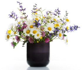 vase with wildflowers