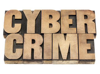 cyber crime in wood type