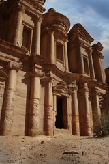 Facade of Monastery at Petra, Jordan