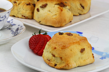 Freshly baked English scone