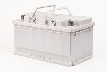 Car battery  isolated on white