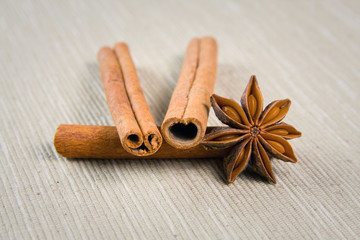 cinnamon, cloves and anise