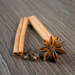 cinnamon, cloves and anise