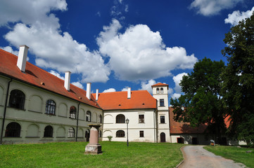 Fototapeta na wymiar Old czech architecture building