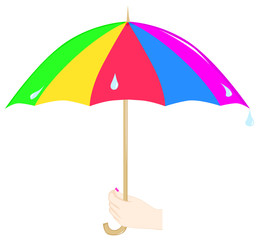 Obraz premium Umbrella in hand