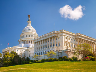 US Capitol at sunny day