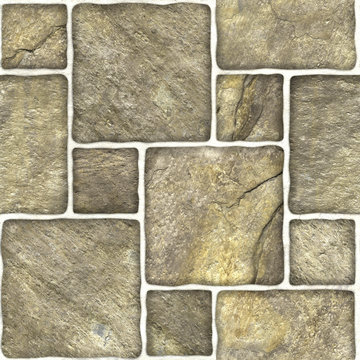 Brown marble-stone mosaic texture. (High.res.)