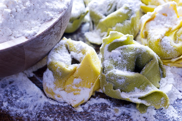 making ravioli pasta noodles