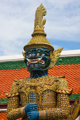 Statue in Grand Palace, Bangkok Thailand.