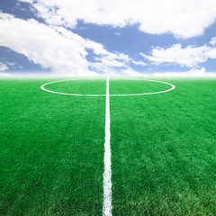 Obraz premium Soccer football field stadium