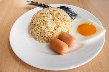 Fried rice and egg