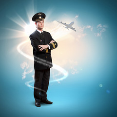 Image of male pilot
