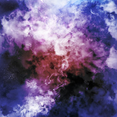 Obraz na płótnie Canvas Kosmiczne chmury mgły
