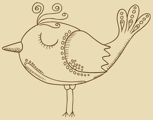 Doodle Bird Vector