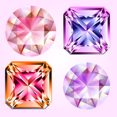 Four different kind of gems