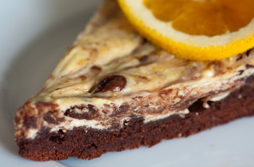 fresh baked delicious chocolate cake