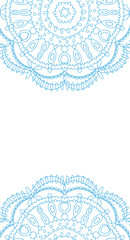 Beautiful blue invitation card vector