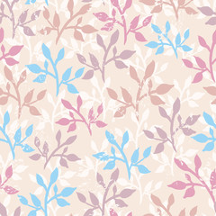 Tender twigs seamless pattern