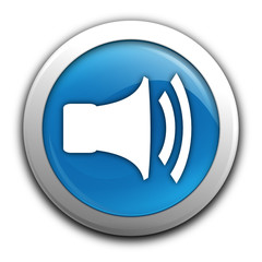 volume sur bouton bleu