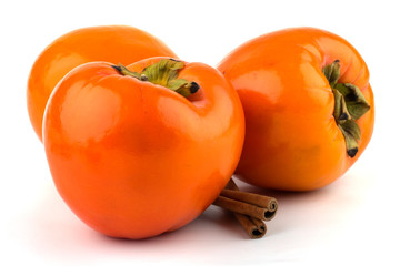 Persimmon isolated on white background