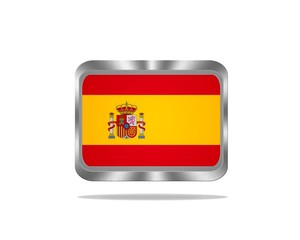 Metal Spain flag.