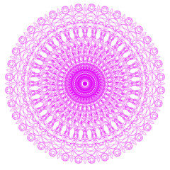 Decorative red and frame with vintage round patterns on white!!