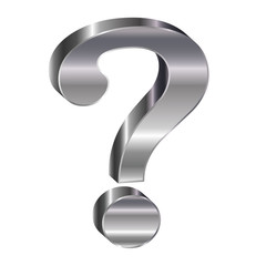 ？　クエスチョン　３D　銀