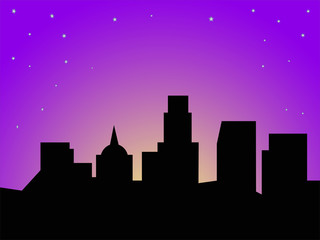 Fototapeta premium Ночной город