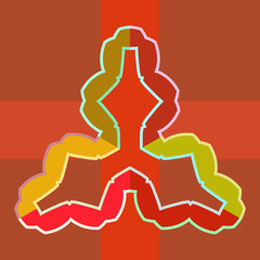 Abstract background with frame for text