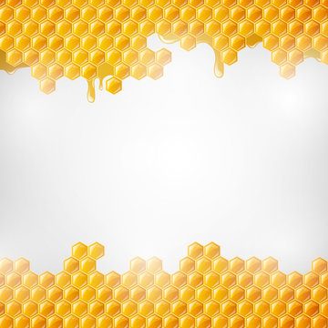 Vector Illustration of  Honeycombs