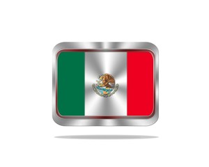 Metal Mexico flag.