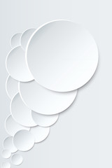 nuage de bulles blanches