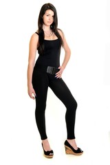 Fototapeta premium Piękna kobieta z długimi prostymi włosami