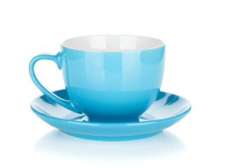 Blue coffee cup