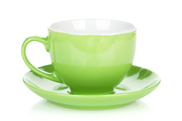 Green coffee cup