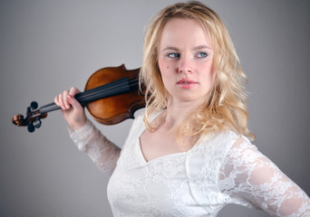 Violine of the Shoulder of a Woman
