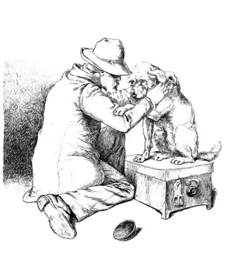 Blind Beggar & his Dog - Mendiant aveugle et son Chien