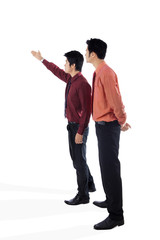 Fototapeta premium Businessman and his manager