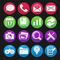 Mobile Phone Icon Gradient Style