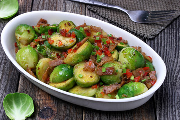 Brussels sprouts with bacon