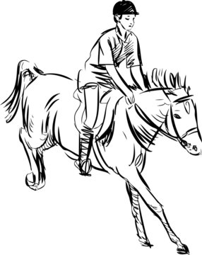 recommend clip art: horsewoman