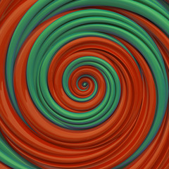 Christmas red green hypnotic spiral candy background