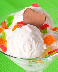 ice cream with candied fruit