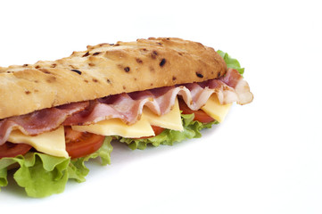 baguette and bacon