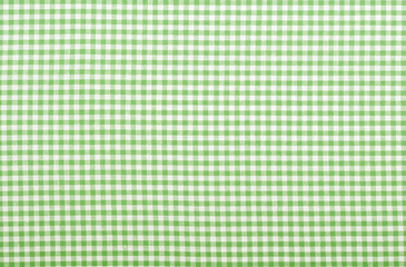 Checkered green fabric