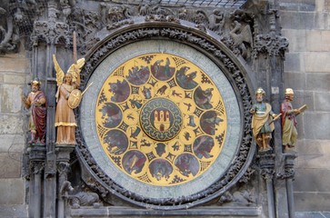 Fototapeta na wymiar horloge Pragi