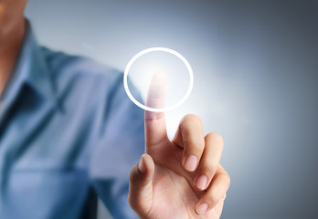 pressing modern social buttons